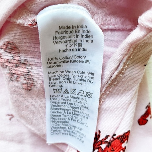 J. CREW FACTORY PINK LOBSTER JERSEY SHORT SLEEVE TEE - Picture 6 of 10